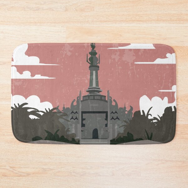 Item preview, Denpasar, Indonesia - Retro travel minimalistic poster designed and sold by GreekTavern1979.