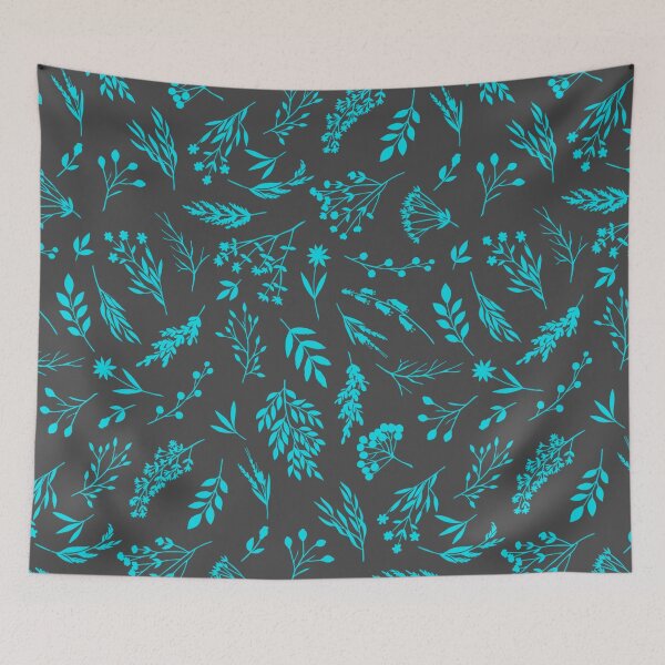 Item preview, Blue Forest Flowers And Foliage of Leaves In Autumn, Welcome Fall designed and sold by MJDezigns.