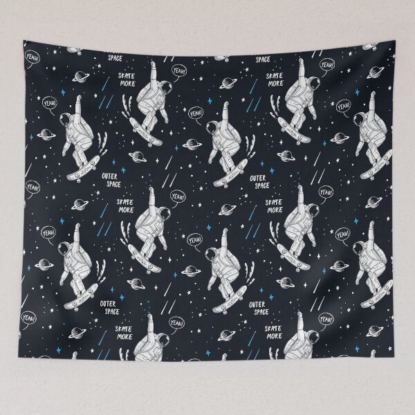 Item preview, Astronaut Pattern, Astronaut Seamless Pattern, Skate designed and sold by graphic-genie.