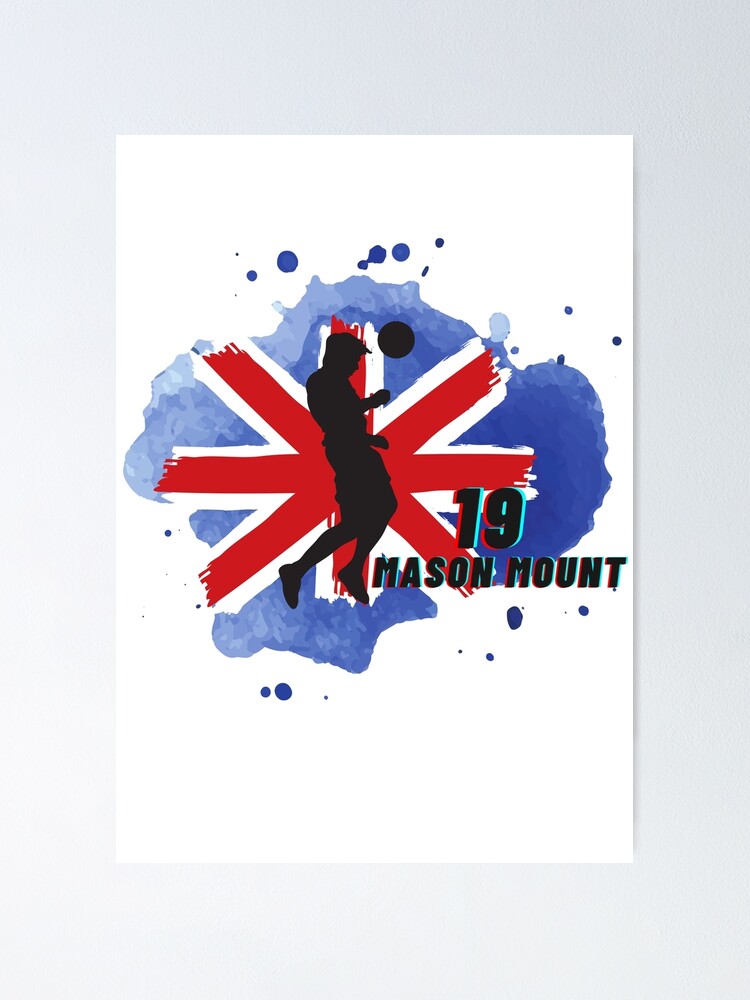 Póster «Mason Mount con bandera de Inglaterra» de ShinY Redbubble