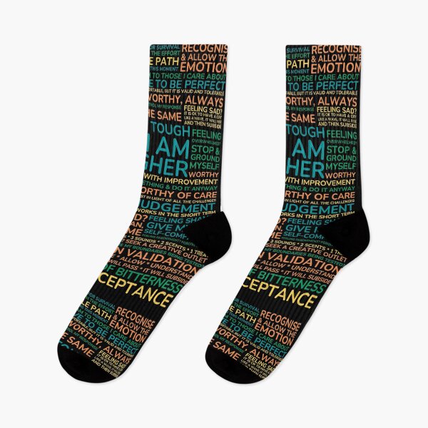 Item preview, DBT Wise Mind Radical Acceptance Walking the Middle Path Grounding Mindfulness. Hard but worth the effort. You are worthy and deserving of care designed and sold by Orianah.