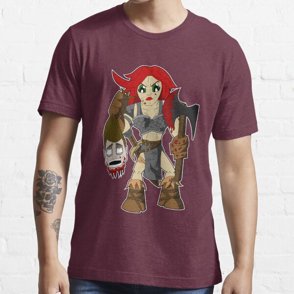 T-shirt Homme Red Sonja - Coton 100% - Design Devant - Noir - Tailles S à 3XL
