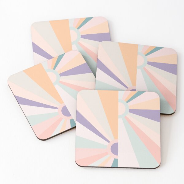 Item preview, Offset Retro Sunset Rainbow 3 designed and sold by MaryJaneRC.