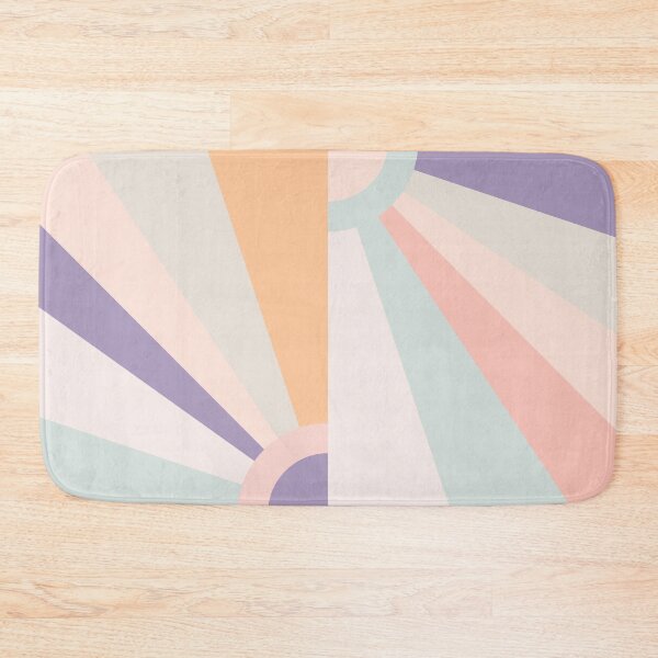 Item preview, Offset Retro Sunset Rainbow 3 designed and sold by MaryJaneRC.
