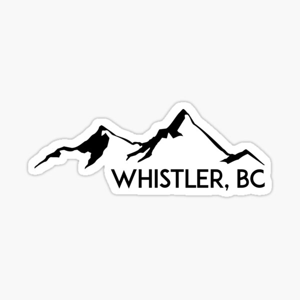 Item preview, WHISTLER BRITISH COLUMBIA CANADA SKIING SNOWBOARDING MOUNTAINS SKI 3 designed and sold by DESTINATIONS DECAL.