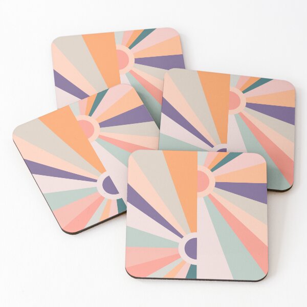 Item preview, Offset Retro Sunset Rainbow 7 designed and sold by MaryJaneRC.