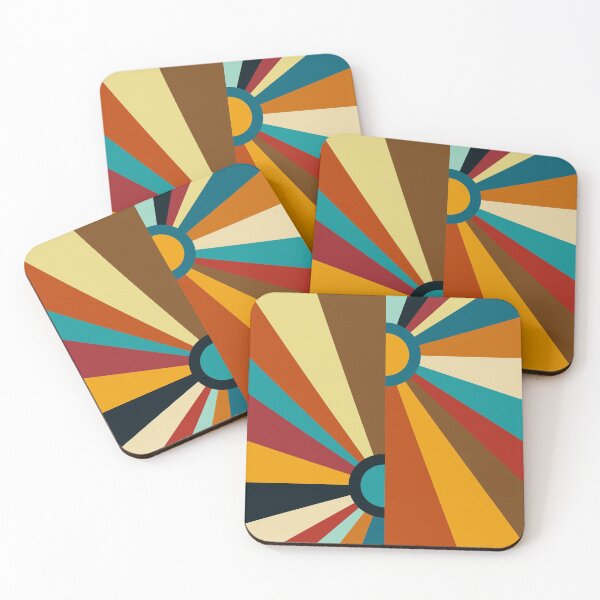 Item preview, Offset Retro Sunset Rainbow 12 designed and sold by MaryJaneRC.