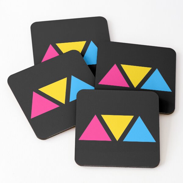 Item preview, Triangles. Pansexual Pride Flag. Subtle Pansexual Pride designed and sold by Subtle Pride Shop.