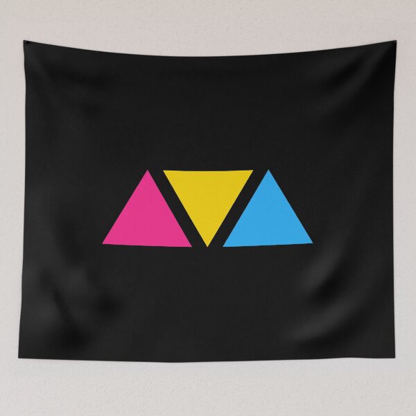 Item preview, Triangles. Pansexual Pride Flag. Subtle Pansexual Pride designed and sold by Subtle Pride Shop.