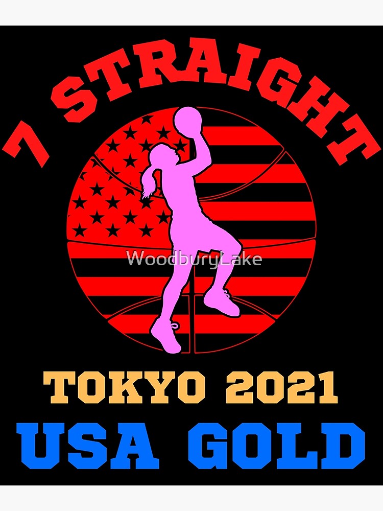 "Team Usa 2021 Olympics Womens Basketball" Poster by WoodburyLake