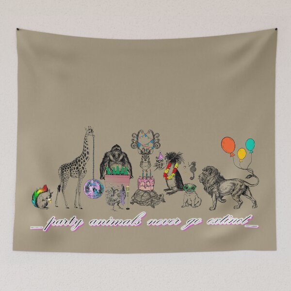 Item preview, PARTY ANIMALS NEVER GO EXTINCT _ CREW designed and sold by PagotoCaroto.