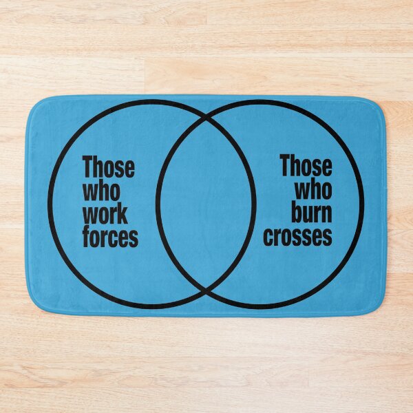 Item preview, Those Who Work Forces, Those Who Burn Crosses Venn Diagram designed and sold by YoFlyList.