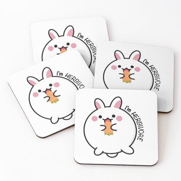 Item preview, i'm Herbivore - Cute rabbit Black Text Ver. designed and sold by Jaruchan.