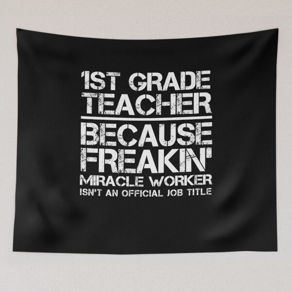 Item preview, 1st Grade Teacher Miracle Worker designed and sold by clickmostro.