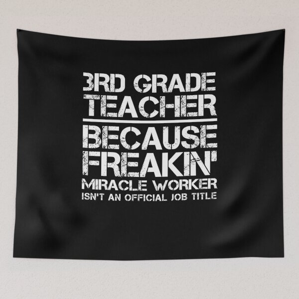 Item preview, 3rd Grade Teacher Miracle Worker designed and sold by clickmostro.