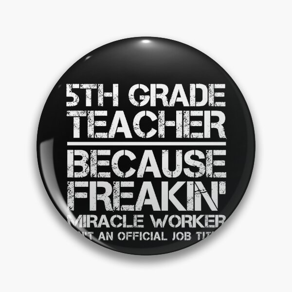 Item preview, 5th Grade Teacher Miracle Worker designed and sold by clickmostro.