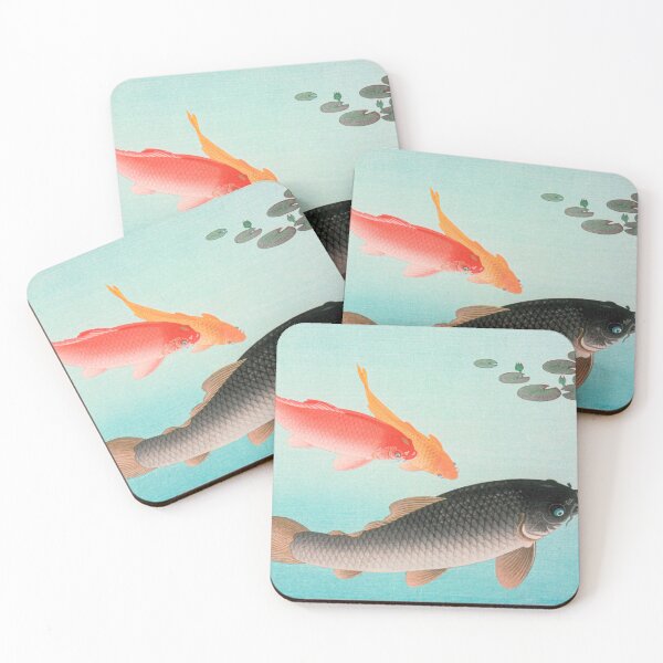 Item preview, Common and Golden Carp - Japanese Art  designed and sold by TSLAB.