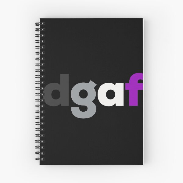 Item preview, dgaf. Dont Give A F***. Subtle Asexual Pride designed and sold by Subtle Pride Shop.