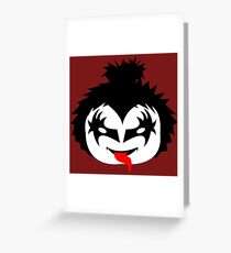 KISS - The Demon Gene Simmons Chibi Greeting Card
