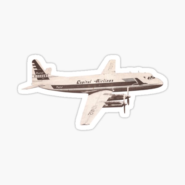Capitol Airlines Airplane sticker Sticker