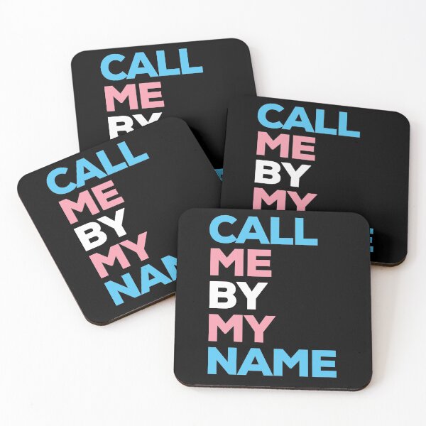 Item preview, Call Me By My Name. Transgender Pride designed and sold by Subtle Pride Shop.