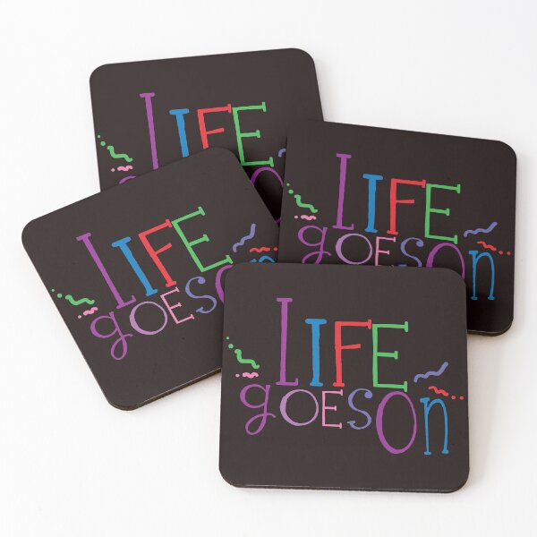 Item preview, Life Goes On Lettering Rainbow Colors designed and sold by Khotekmei.