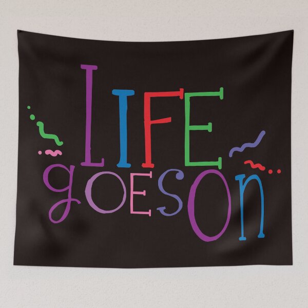 Item preview, Life Goes On Lettering Rainbow Colors designed and sold by Khotekmei.