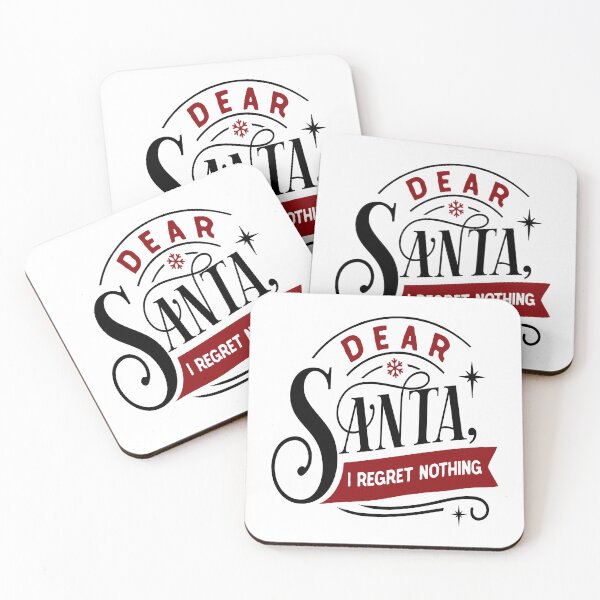 Item preview, Christmas Eve Merry Christmas Xmas- Dear Santa I regret nothing designed and sold by HDPrinting.