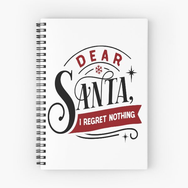 Item preview, Christmas Eve Merry Christmas Xmas- Dear Santa I regret nothing designed and sold by HDPrinting.