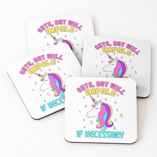 Item preview, Cute Unicorn will Impale if Necessary designed and sold by mrhighsky.