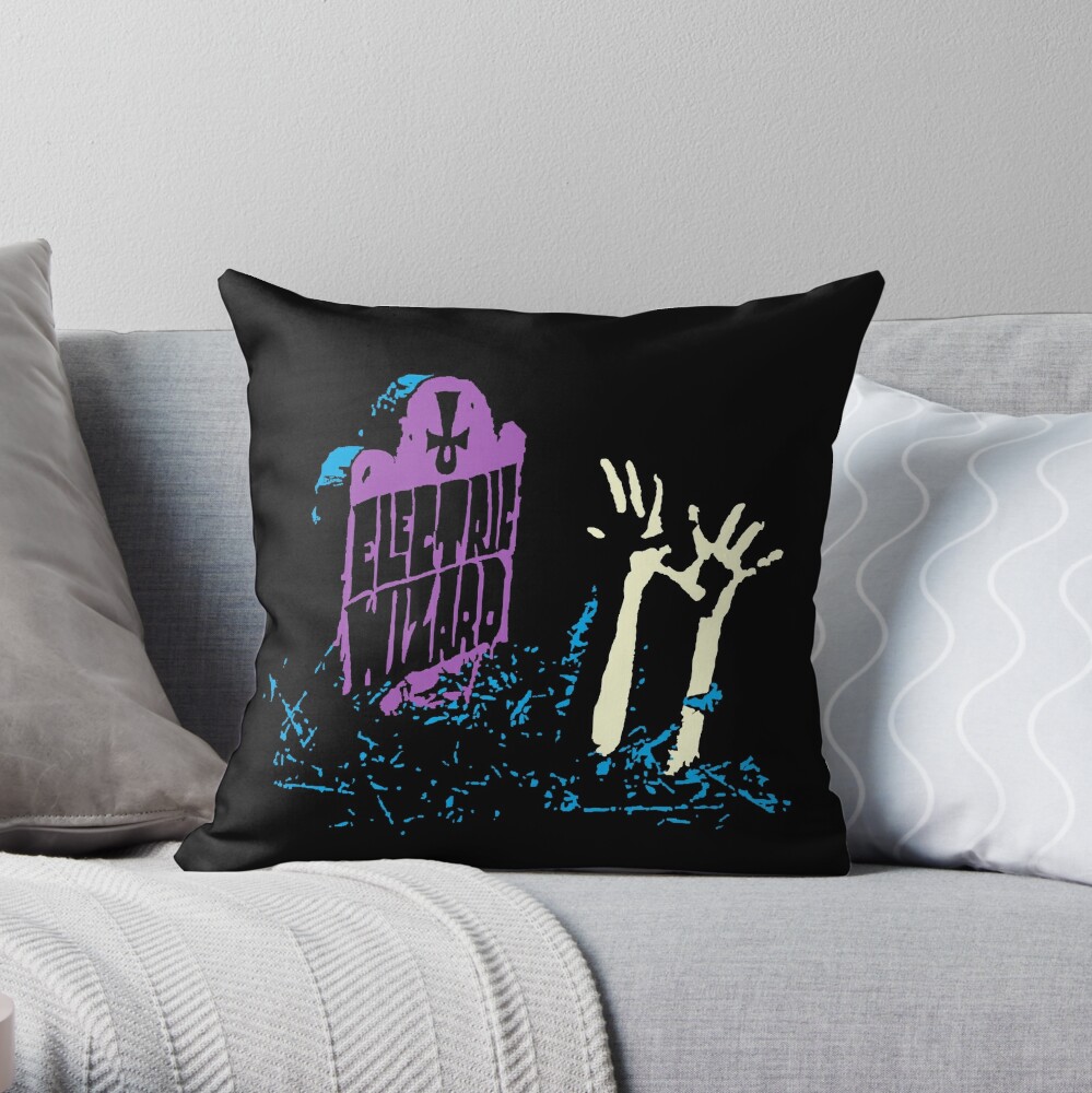 Cheap Electric Wizard Tombstone Throw Pillow by lnfernum TP-OUYTXS34