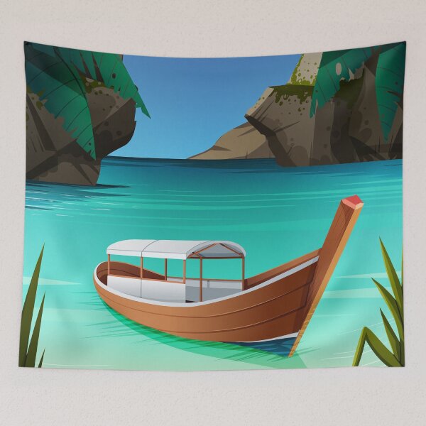 Item preview, Summer Vacation Tropical Beach Paradise designed and sold by Vector Scout Lab.