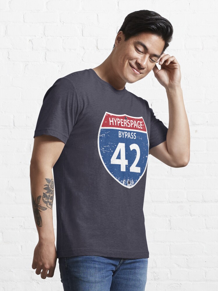 Alternate view of Hyperspace Bypass 42 Essential T-Shirt