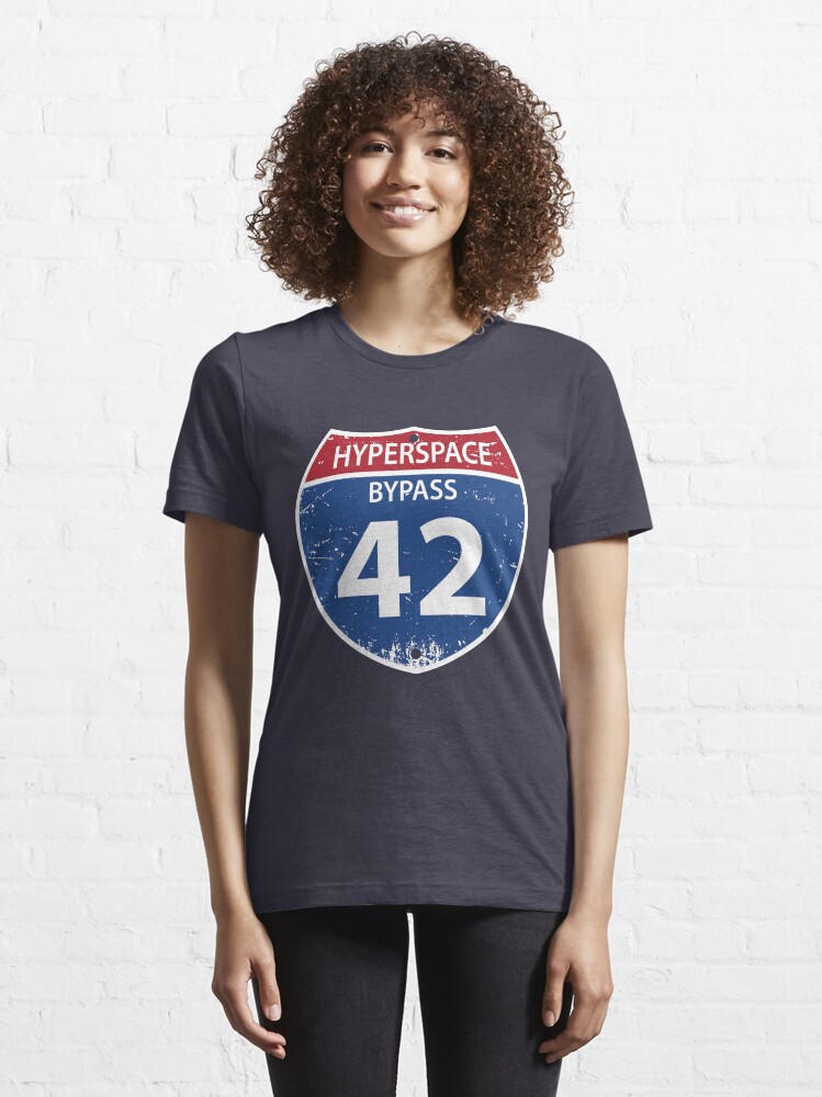 Alternate view of Hyperspace Bypass 42 Essential T-Shirt