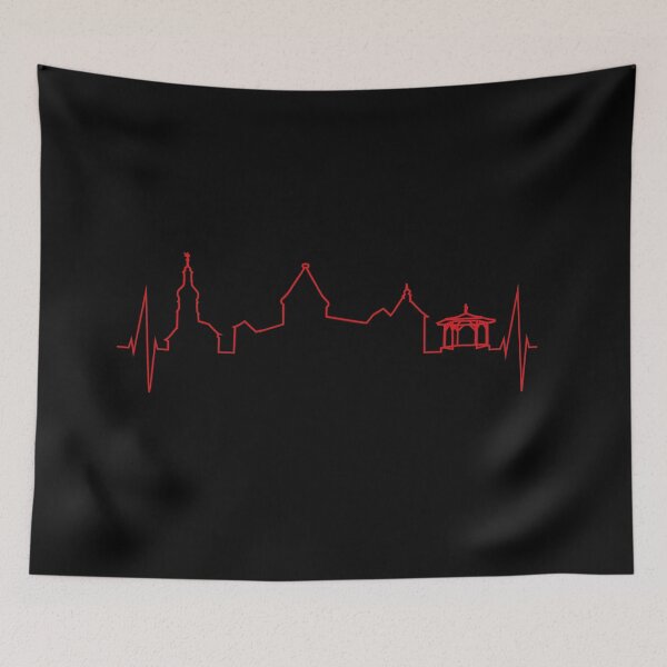 Item preview, Pulse of Hohenberg an der Eger (red) designed and sold by Lokalpatrioten.