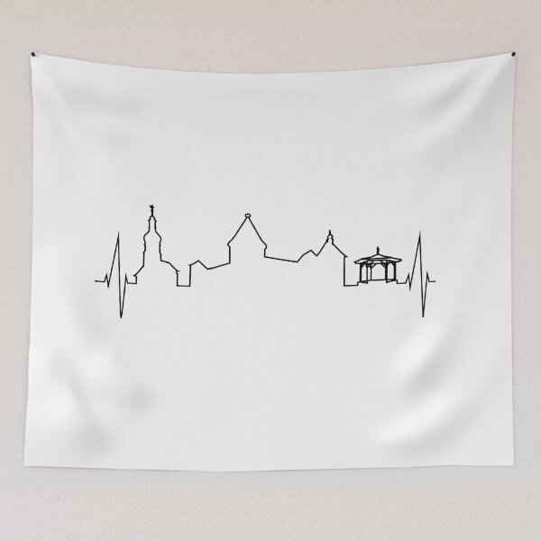 Item preview, Pulse of Hohenberg an der Eger (black) designed and sold by Lokalpatrioten.