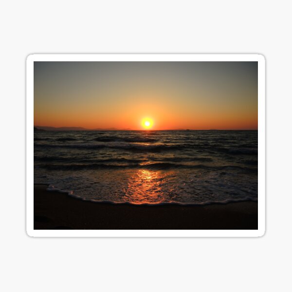 Just Another Sunset - the Sun Says Good Night Sticker