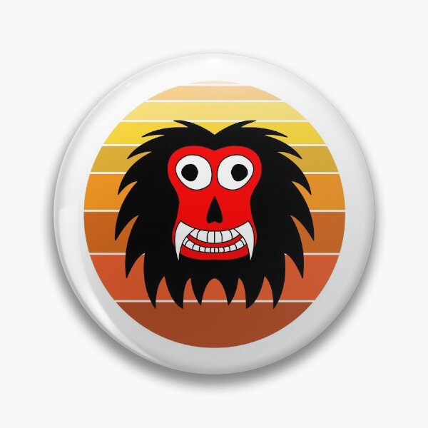 Item preview, Halloween Maha Sona Retro Orange Face designed and sold by PodiShawna.