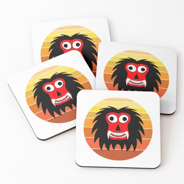 Item preview, Halloween Maha Sona Retro Orange Face designed and sold by PodiShawna.