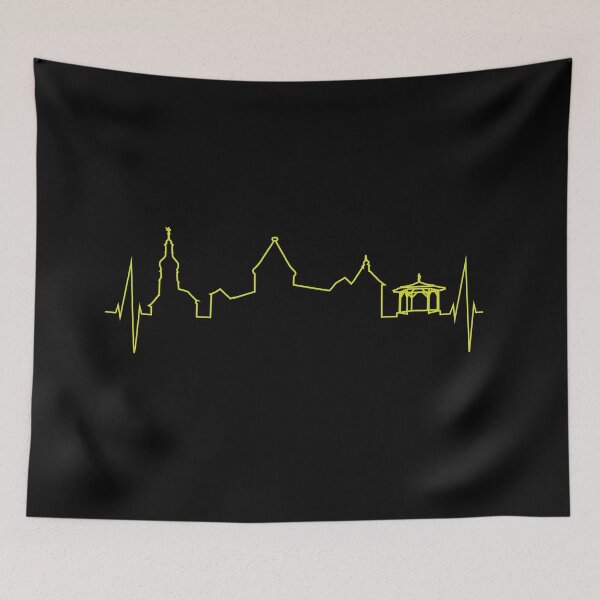 Item preview, Pulse of Hohenberg an der Eger (yellow) designed and sold by Lokalpatrioten.