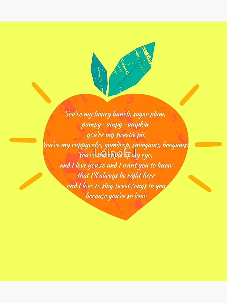 "You're my honey bunch lyrics children's song (cuppycake song) Peaches