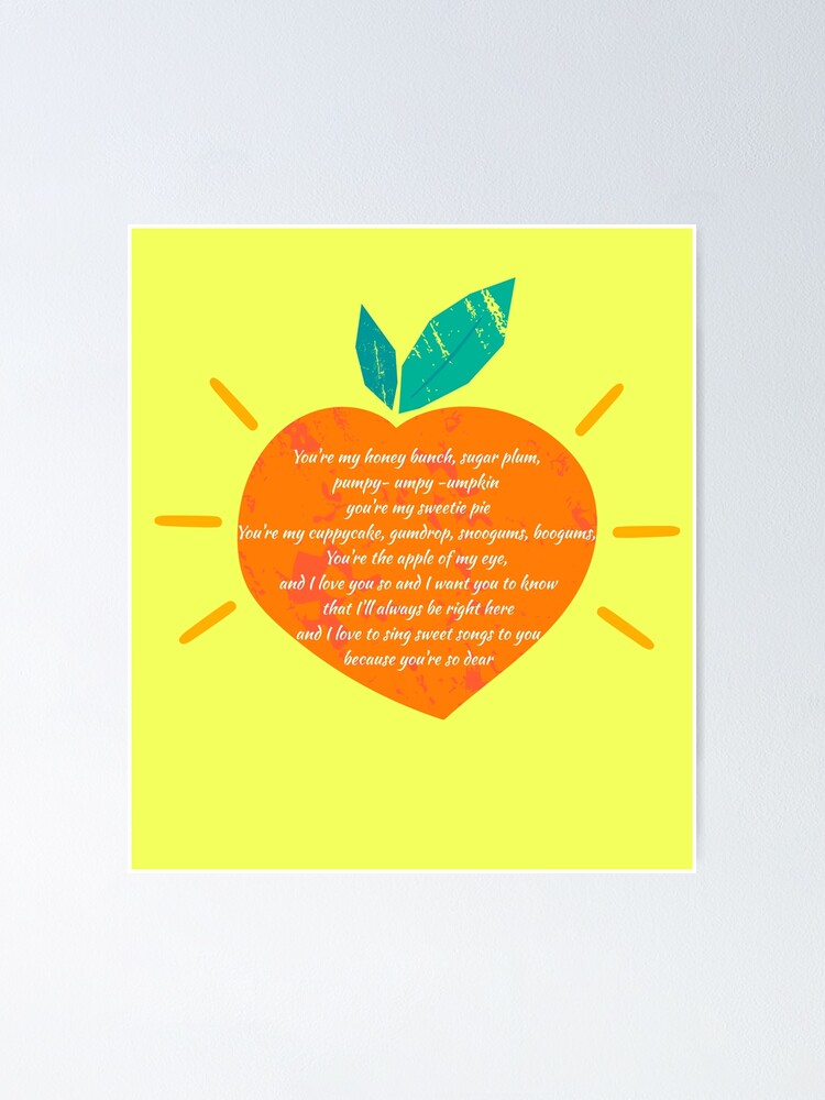 "You're my honey bunch lyrics children's song (cuppycake song) Peaches