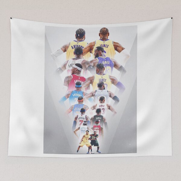 Item preview, Camelo Anthony And Lebron James 16 Year with Basketball designed and sold by Basketball For Life.