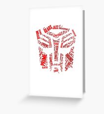 Transformers - Autobot Wordtee Greeting Card