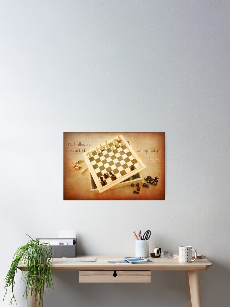 Thumbnail 2 of 3, Poster, Chess ~ Simplicity... designed and sold by steppeland.