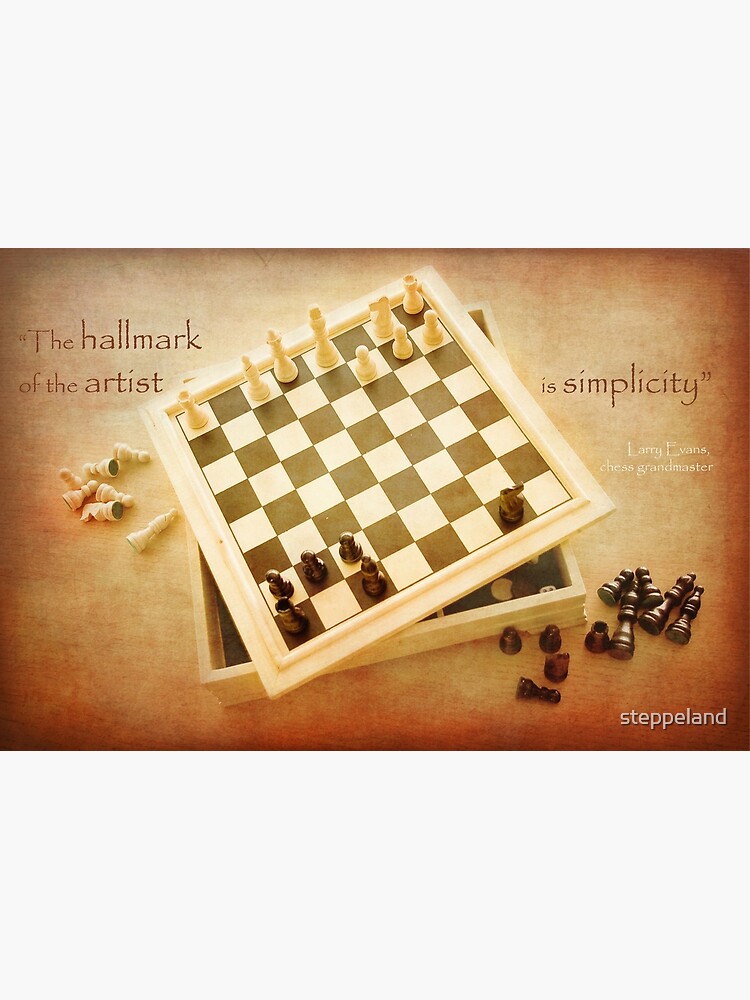 Thumbnail 3 of 3, Poster, Chess ~ Simplicity... designed and sold by steppeland.