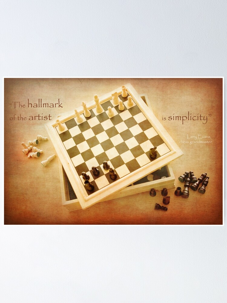 Thumbnail 1 of 3, Poster, Chess ~ Simplicity... designed and sold by steppeland.