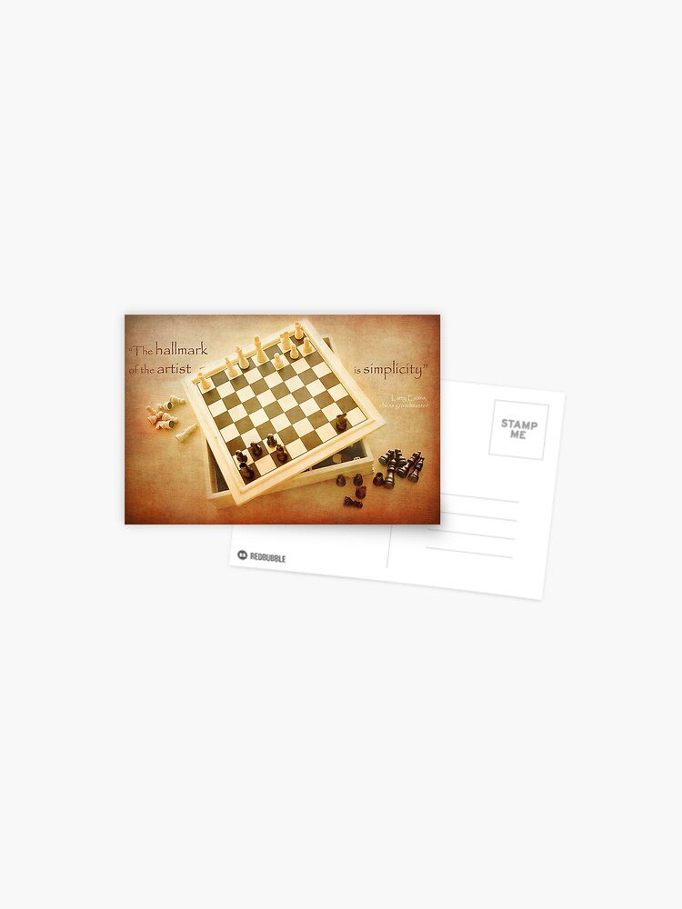 Thumbnail 1 of 2, Postcard, Chess ~ Simplicity... designed and sold by steppeland.