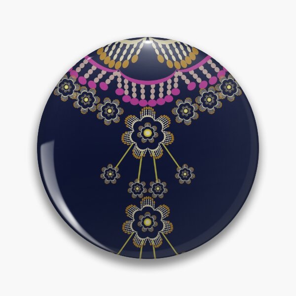 Item preview, Geometric ethnic necklace pattern designed and sold by AnyMage.