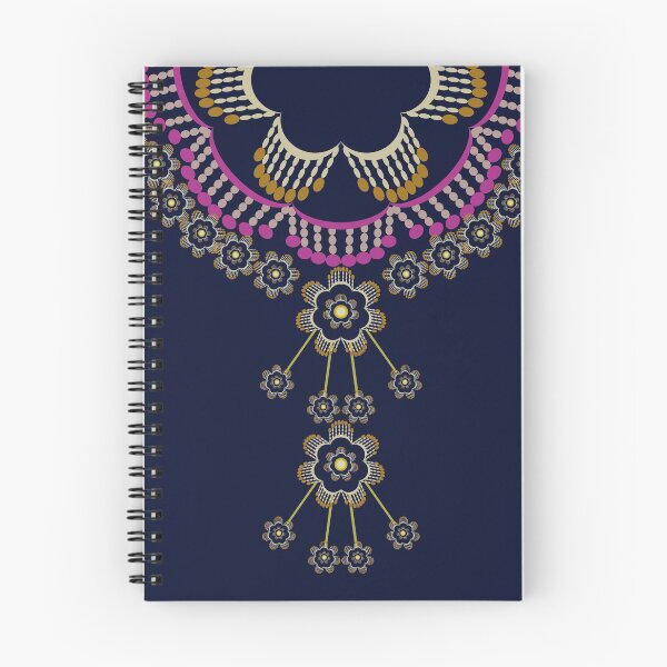 Item preview, Geometric ethnic necklace pattern designed and sold by AnyMage.